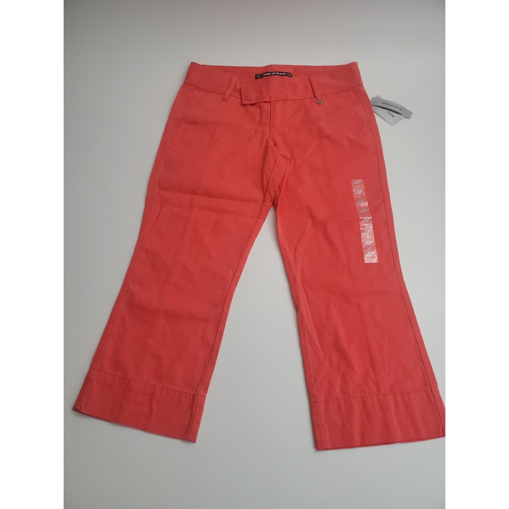 DKNY Jeans Women's Cropped Casual Pants, Size 8, Pink